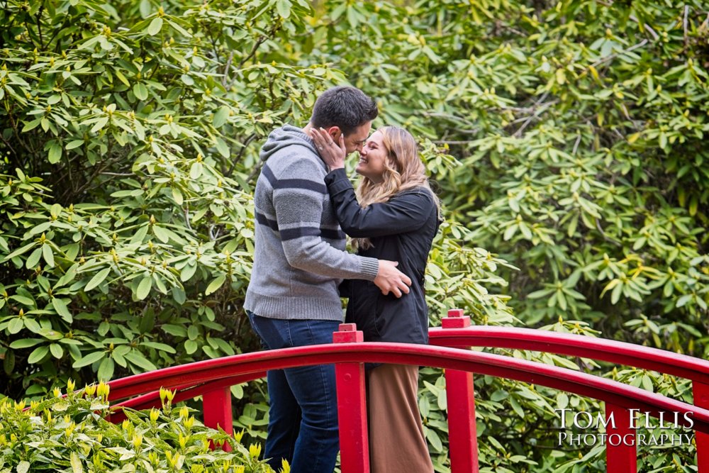 Jesse surprises Alayna with a marriage proposal in Seattle's Kubota Garden