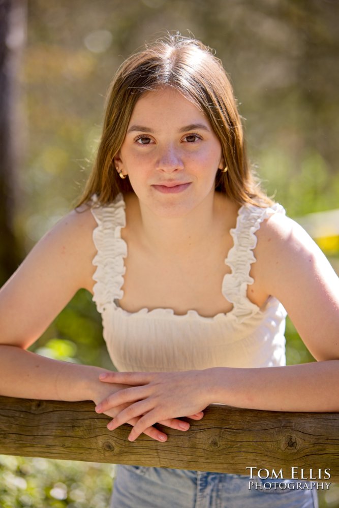 Spring Senior Photo Session at the Bellevue Botanical Gardens - Tom Ellis Photography