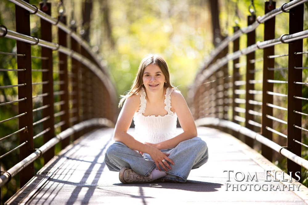 Spring Senior Photo Session at the Bellevue Botanical Gardens - Tom Ellis Photography