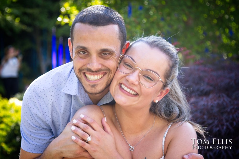 Ryan's surprise proposal to Ashley at Chihuly Garden and Glass