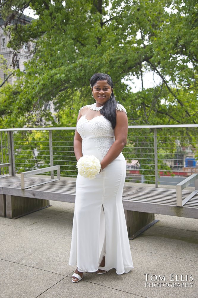 Gina and Allan have an elopement wedding at the Seattle Municipal Courthouse