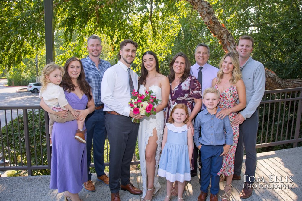 Rafeala & Jessie had an elopement wedding at the Bellevue Courthouse. Tom Ellis Photography, Seattle elopement photographer