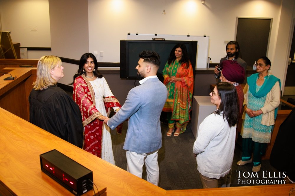 Simran and Ravdeep Get Married at the Bellevue Courthouse