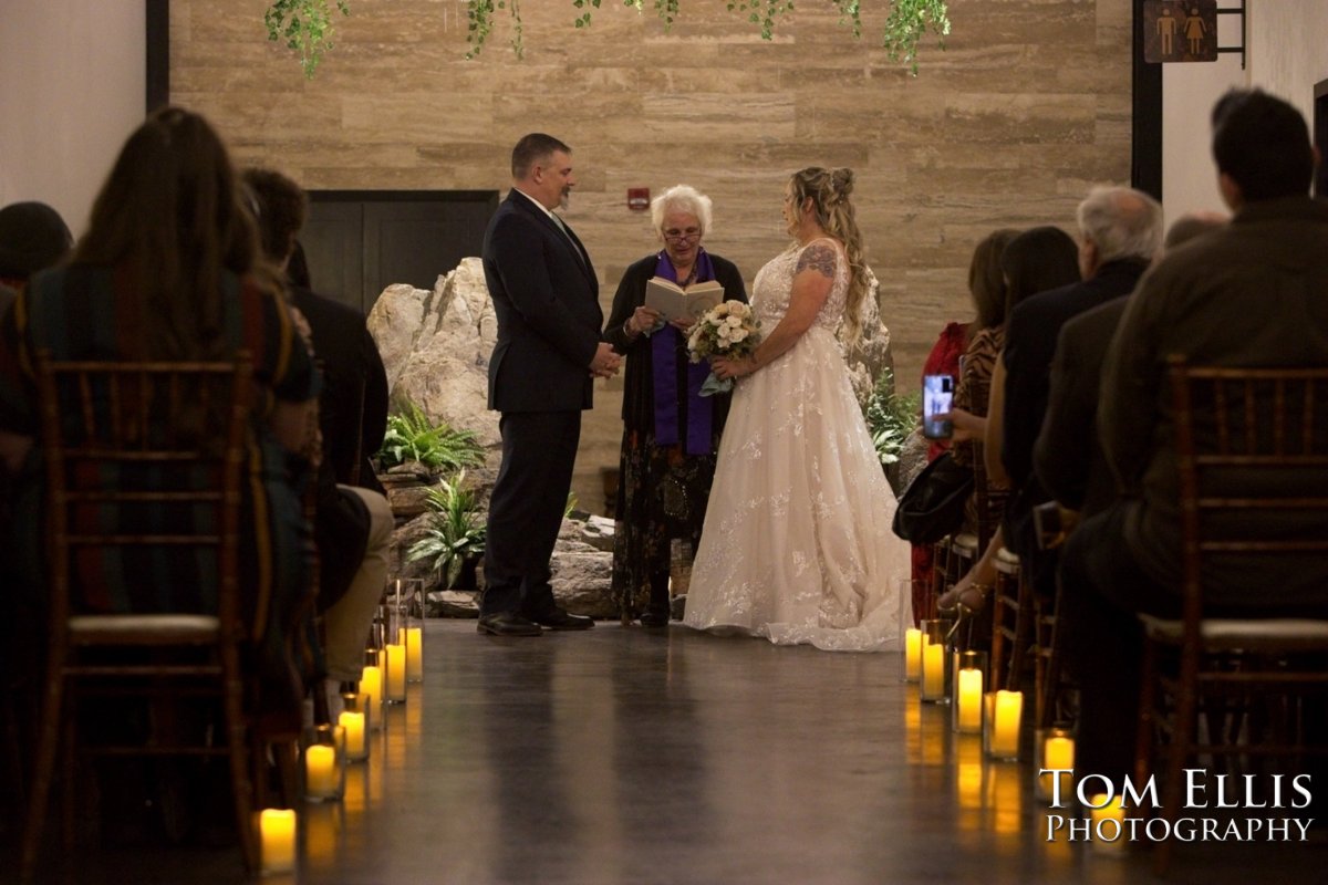 Alison and Nate get married at the Hideaway Cellars in Seattle