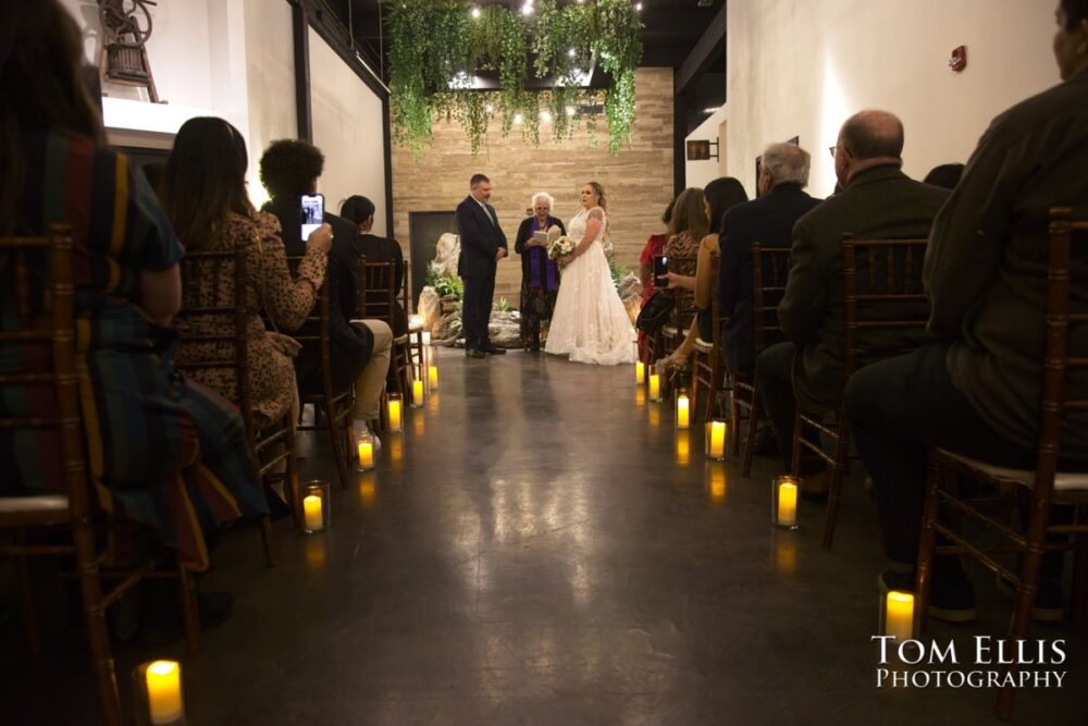 Alison and Nate had a wonderful late-Autumn wedding at the Hideaway Cellars in Seattle. Tom Ellis Photography, Seattle wedding photographer