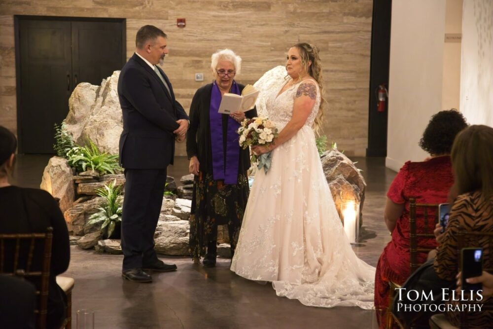 Alison and Nate had a wonderful late-Autumn wedding at the Hideaway Cellars in Seattle. Tom Ellis Photography, Seattle wedding photographer