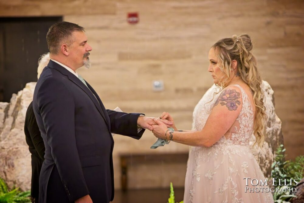 Alison and Nate had a wonderful late-Autumn wedding at the Hideaway Cellars in Seattle. Tom Ellis Photography, Seattle wedding photographer