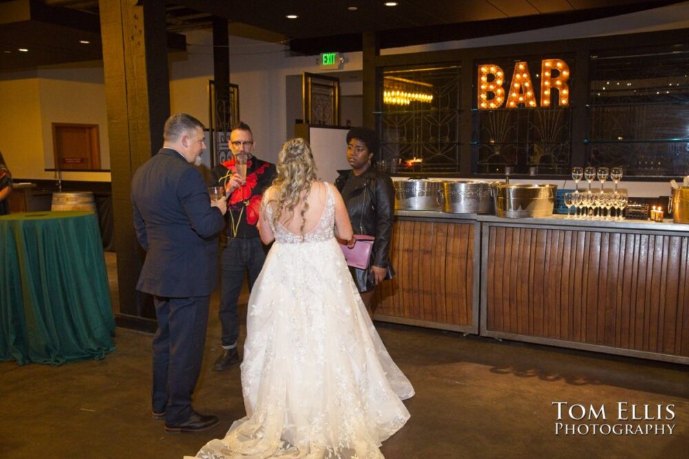 Alison and Nate had a wonderful late-Autumn wedding at the Hideaway Cellars in Seattle. Tom Ellis Photography, Seattle wedding photographer