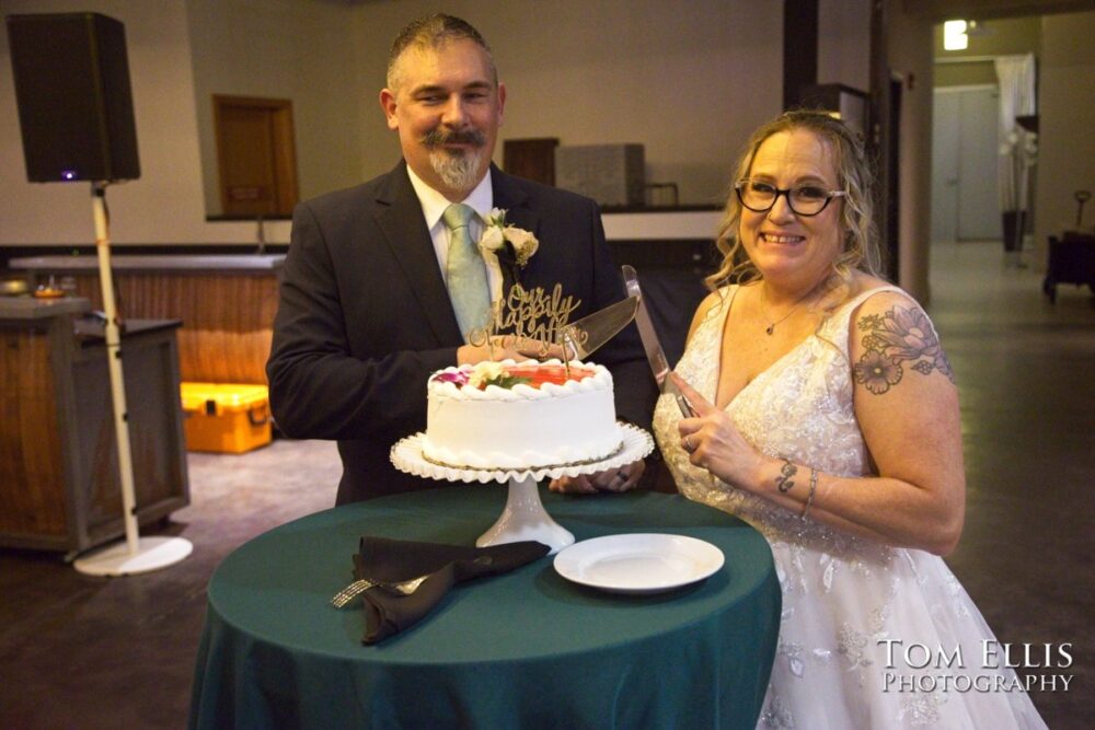 Alison and Nate had a wonderful late-Autumn wedding at the Hideaway Cellars in Seattle. Tom Ellis Photography, Seattle wedding photographer